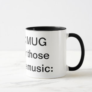 MUSIK-TASSE: nur für die die Liebemusik: Tasse