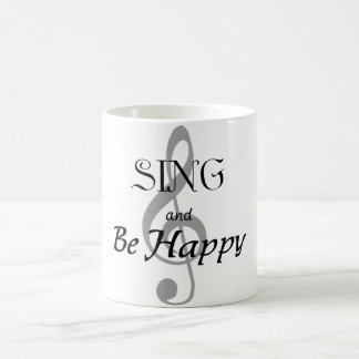 Musik-Tasse "singen und sind glücklich " Kaffeetasse