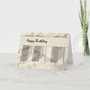 Musik-Tastatur-Geburtstag Karte