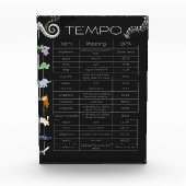 Musik-Tempo-Chart-Fotoblock Fotoblock (Vorderseite)