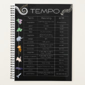 Musik-Tempo-Chart-Planer Planer (Vorderseite)