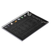 Musik-Tempo-Chart Spiralblock Notizblock (Linke Seite)