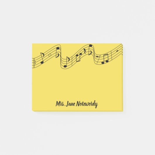 Musik-Thema-Post-Itanmerkungen Post-it Klebezettel (Vorderseite)