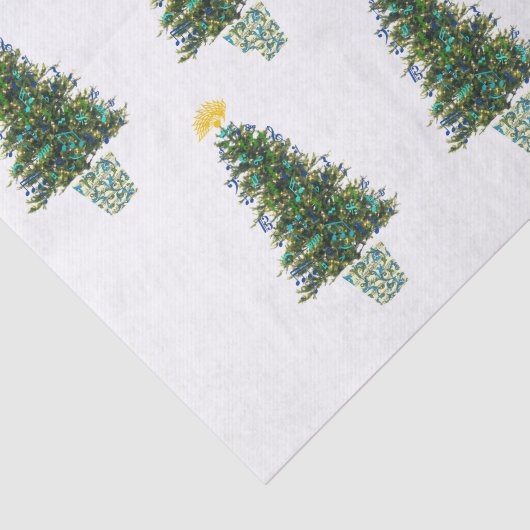 Musik-Thema-Weihnachtsbäume Seidenpapier (Ausschnitt)