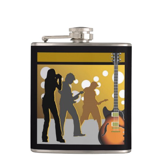 Musik-Theme Flask 615 Nashville Flask Flachmann (Vorderseite)