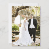 Musik Theme Post oder nach Hochzeit Foto Einladung (Rückseite)