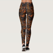 Musik Themed Saxophon Violin Piano Leggings (Rückseite)