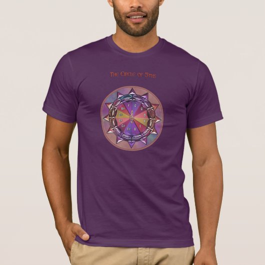Musik-Theorie-Kreis der Fünftel-Mandala T-Shirt (Vorderseite)