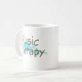 Musik-Therapie-Geschenk Kaffeetasse (Vorderseite Links)