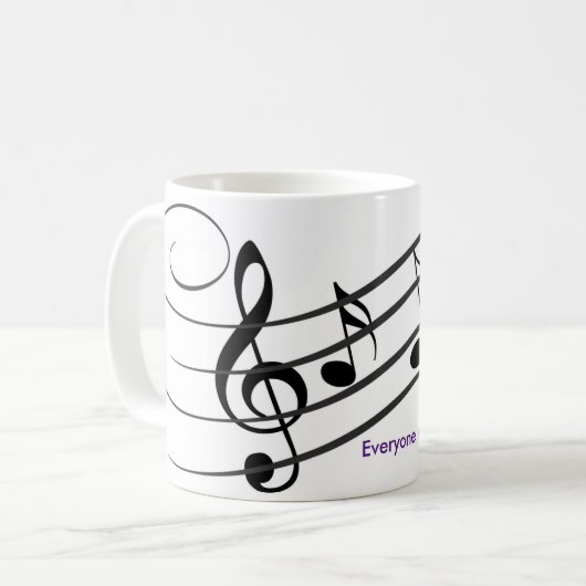 Musik therepy kaffeetasse (Vorderseite Links)
