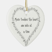 Musik Touchs des inspirierenden Zitats Keramik Ornament (Rechts)