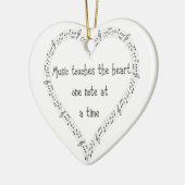 Musik Touchs des inspirierenden Zitats Keramik Ornament (Links)