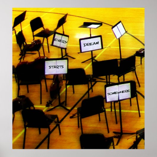 Musik Träume starten hier Poster (Vorne)