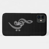 Musik - Treble Bass Clef selten Case-Mate iPhone Hülle (Rückseite (Horizontal))