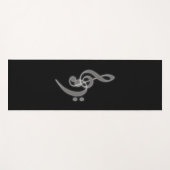 Musik - Treble Bass Clef Yoga Mat Yogamatte (Vorderseite (Horizontal))