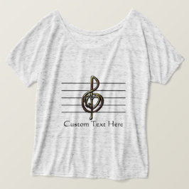 Musik Treble Clef Herz und Personal T-Shirt