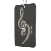 Musik - Treble und Bass Clef Autolufterfrischer (Links)