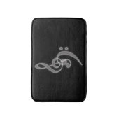 Musik - Treble und Bass Clef Bath Mat Badematte (Vorderseite Vertikal)