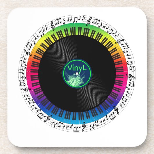 Musik-Tribut Getränkeuntersetzer (Vorderseite)