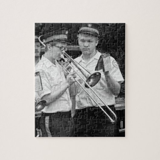 Musik - Trombone - Eine helfende Hand Puzzle (Vertikal)