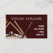 Musik-Trommel-Visitenkarte Visitenkarte (Rückseite)