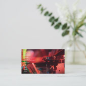 Musik-Trommel-Visitenkarte Visitenkarte (Stehend Vorderseite)