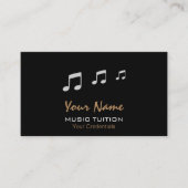Musik-Tutor-Visitenkarten Visitenkarte (Vorderseite)