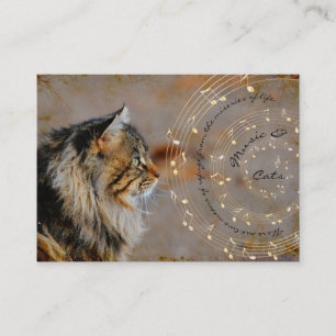 Musik u. Katzen-Visitenkarten Visitenkarte