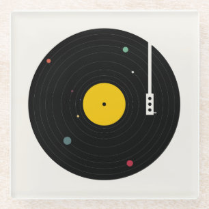 Musik überall   Florent Bodart Glasuntersetzer