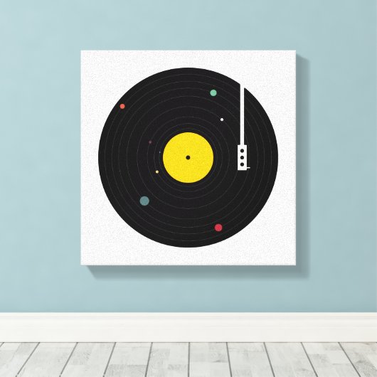 Musik überall | Florent Bodart Leinwanddruck (Insitu (Holzboden))