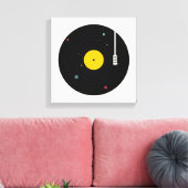 Musik überall | Florent Bodart Leinwanddruck (Insitu (Wohnzimmer))