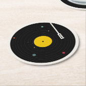 Musik überall | Florent Bodart Runder Pappuntersetzer (Angewinkelt)