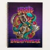 Musik überall Graffiti Planer (Vorderseite)