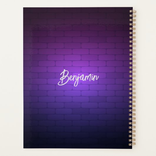 Musik überall Graffiti Planer (Rückseite)