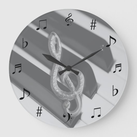 Musik-Uhr Große Wanduhr (Vorderseite)