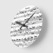 Musik-Uhr Runde Wanduhr (Winkel)