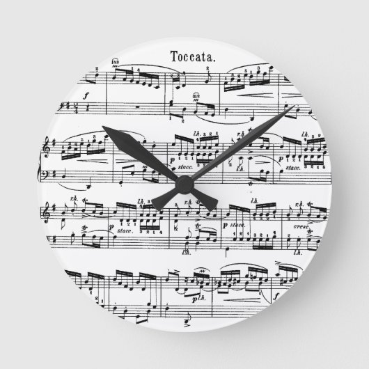 Musik-Uhr Runde Wanduhr (Vorderseite)
