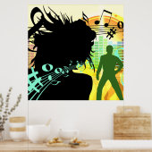 Musik und Anmerkungen Poster (Küche)