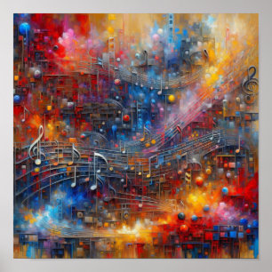 MUSIK UND FARBE POSTER
