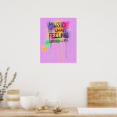 Musik und Gefühle Poster (Küche)