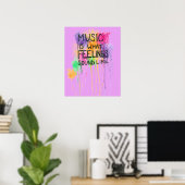 Musik und Gefühle Poster (Heimbüro)