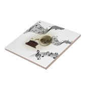 Musik und Gramophone Design Fliese (Seite)