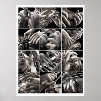 Musik und Hände Poster