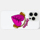 Musik und Herzschläge Case-Mate iPhone Hülle (Rückseite (Horizontal))