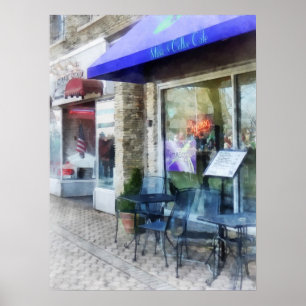 Musik und Kaffee-Café Poster