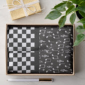 Musik und Karton Schwarz/Weiß Seidenpapier (Geschenk)