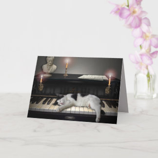 Musik und Katzen Karte