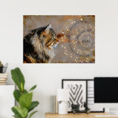 Musik und Katzen Kunstdrucke Poster (Heimbüro)