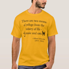 Musik-und Katzen-Zitat-T - Shirt