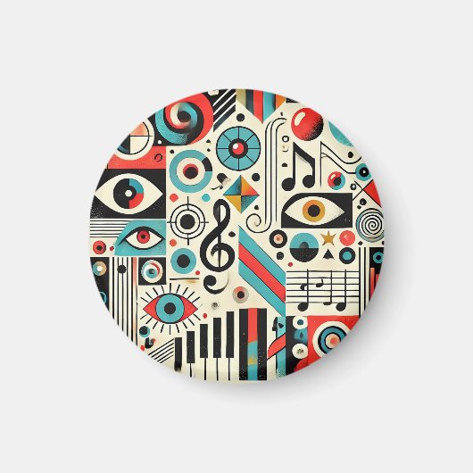 Musik und Kunstelemente Magnet (Vorne)